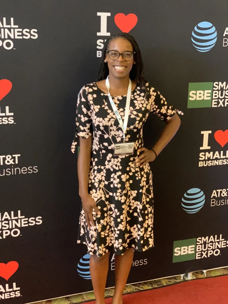 Hadiyah Alexander at a small business expo