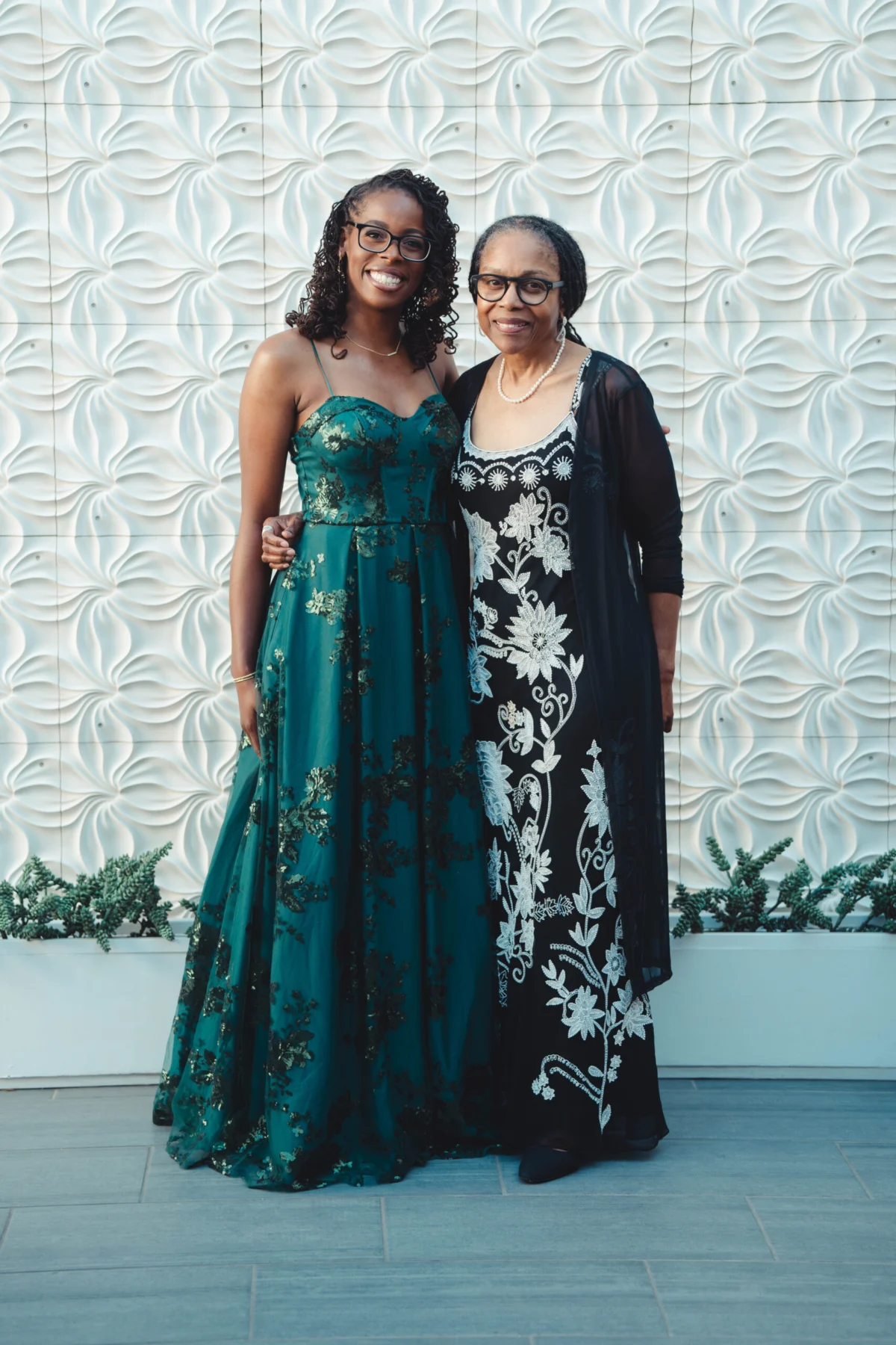 Hadiyah Alexander with her mother
