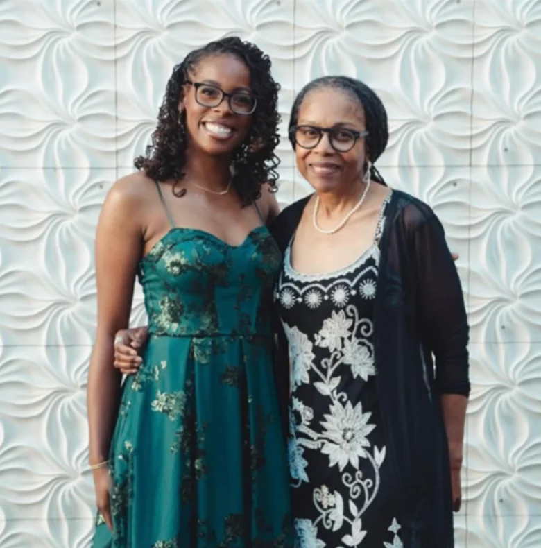 Hadiyah Alexander with her mother